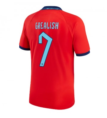 Anglia Jack Grealish #7 Koszulka Wyjazdowych MŚ 2022 Krótki Rękaw